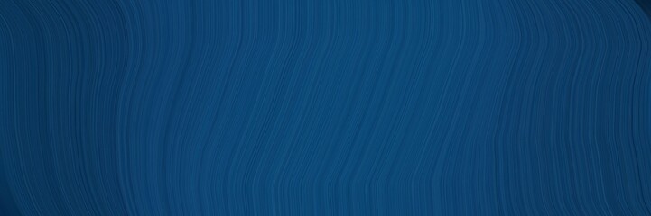 abstract and smooth smooth swirl waves background illustration with midnight blue, teal blue and very dark blue color