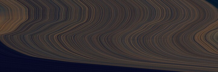 Naklejka premium abstract and smooth dynamic elegant graphic. modern curvy waves background design with very dark blue, very dark violet and pastel brown color