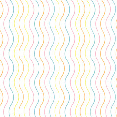 Irregular abstract geometric wavy line pattern, textured sea and summer mood on white background. Beachy costal design for your holiday. Nature background. Print, fabric, stationary.