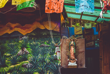 Mexican folklore concept
