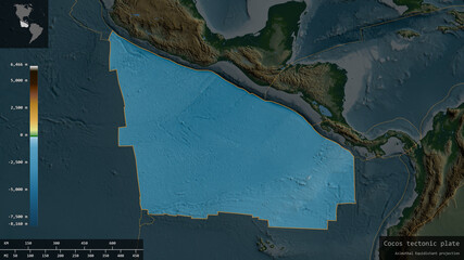 Cocos tectonic plate - composition. Physical