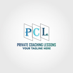 Letter PCL vector logo design template idea