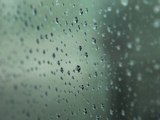rain on window