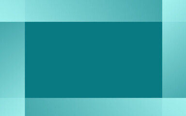 Teal background with blank space for text, copy, image, and lighter shades of layered teal on borders