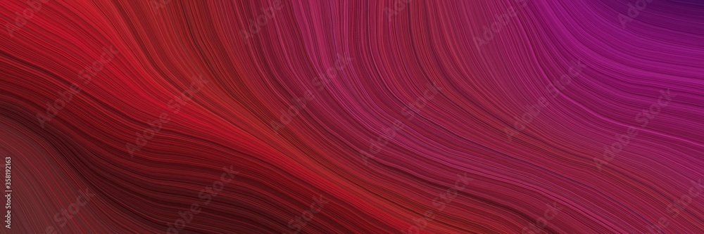 Poster colorful and elegant vibrant creative waves graphic with smooth swirl waves background design with d