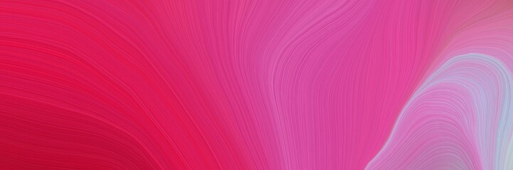 Obraz premium colorful and elegant vibrant abstract artistic waves graphic with modern curvy waves background design with moderate pink, mulberry and pastel violet color