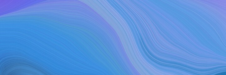 colorful and elegant vibrant creative waves graphic with smooth swirl waves background illustration with corn flower blue, steel blue and light pastel purple color