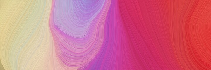 Fototapeta premium colorful and elegant vibrant creative waves graphic with abstract waves design with silver, crimson and pastel gray color