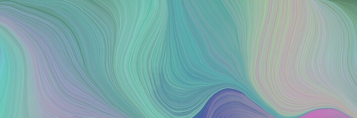 Fototapeta premium colorful and elegant vibrant background graphic with curvy background design with cadet blue, pastel purple and teal blue color
