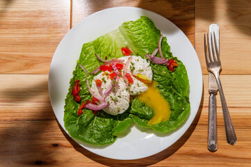 Poached Eggs Runny Yolk