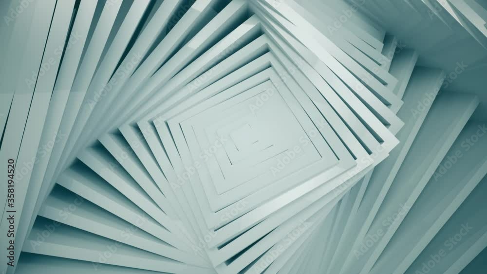 Poster abstract squares pattern with offset effect