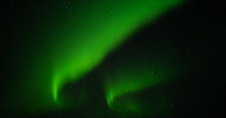Aurora borealis in the northern part of Sweden