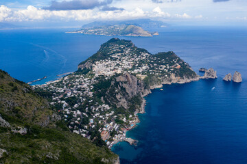 Fototapeta premium Stunning view over Capri, from Anacapri