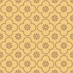 Club and circle seamless repeat pattern background