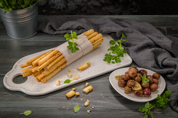 Grissini bread sticks