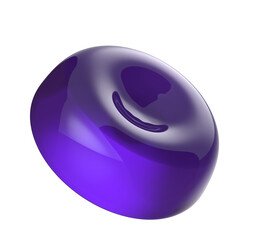 fruit hard candy. 3d illustration. isolated white background.