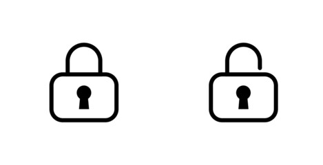 padlock icon -  security lock icon  - Filled flat sign, Protection shield symbol vector illustration for security app, anti virus, anti malware, web use