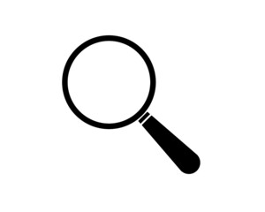Search icon / zoom icon / Magnifying glass vector icon - modern and simple flat symbol for web site, mobile, logo, app, UI