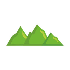 Isolated landscape mountains vector design