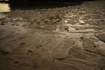 footprints on the sand