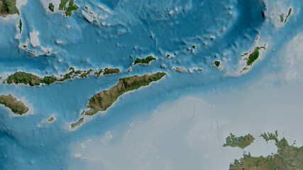 Timor tectonic plate - raster. Satellite