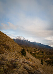 mountain landscape with clouds