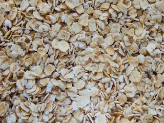 Close-up view of quick cook oats