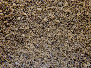 Close-up view of ground black pepper