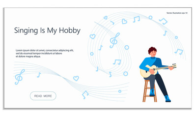 Website for singing hobby