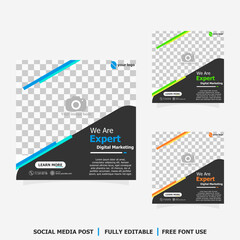 social media post for digital marketing for your company business style five