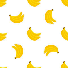 Obraz na płótnie Canvas Banana. Seamless Vector Patterns.