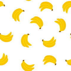 Fototapeta na wymiar Banana. Seamless Vector Patterns.