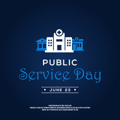 Public Service Day Vector Design Illustration For Celebrate Moment