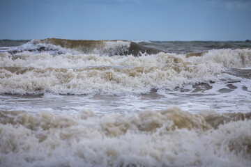 sea wave and blue sky 
