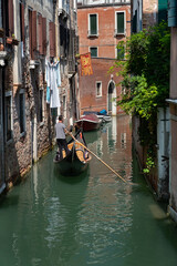 Fototapeta na wymiar gondola in venice canal