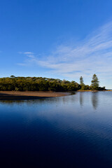 A view of Puckeys Lagoon  near, Wollongong, Australia