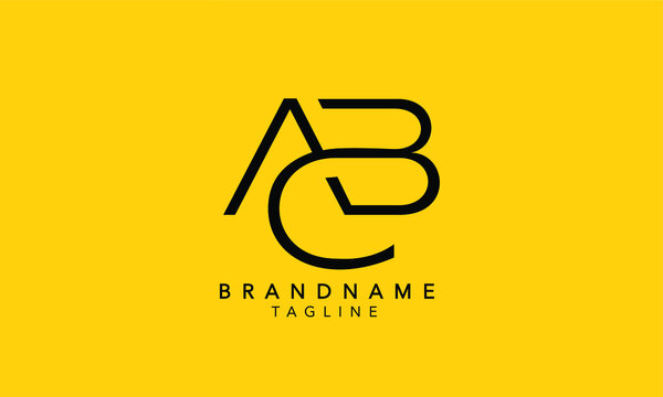 Alphabet letters Initials Monogram logo ACB, ABC, AB, AC