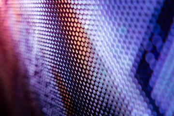 CloseUp LED blurred screen. LED soft focus background. abstract background ideal for design.