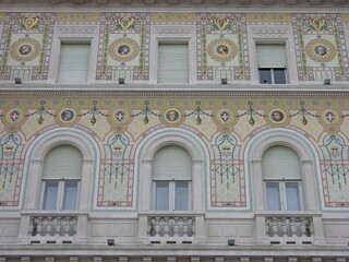 Fototapeta na wymiar Trieste, Italy, Palazzo del Governo, Detail