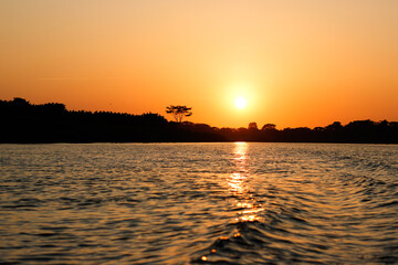 Naklejka premium Sunset in Mompox