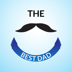 Vector illustration of the best dad. fathers day