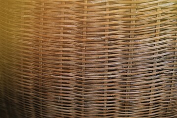close up of wicker basket
