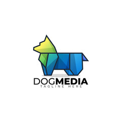 Colorful Dog For Media logo