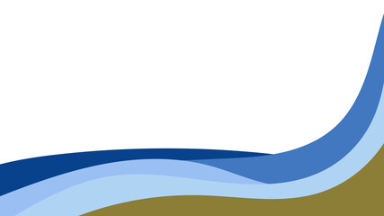 Abstract colorful background of color waves. Template for flyer, cover or banner