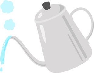 ドリップケトルから注がれるお湯