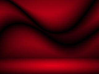 Black and red background. Abstract red background, can be used for valentines or Christmas design layout, studio, web template, room and report with smooth gradient color.