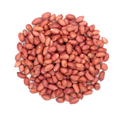 peanuts on white background