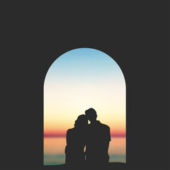 The Lovers Under The Sunset 