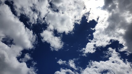 blue sky with clouds