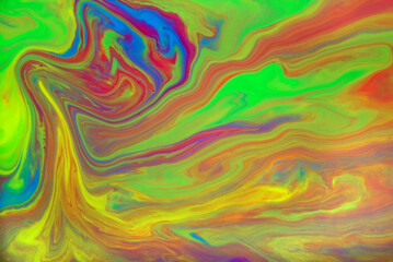 Vivid fluid art colorful background.